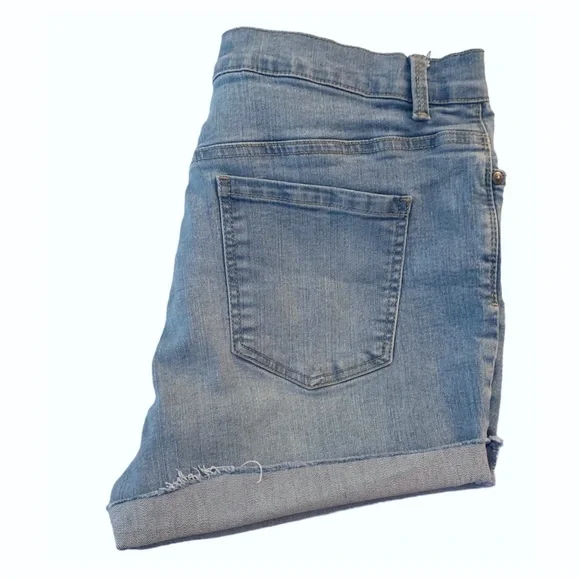 Gloria Vanderbilt Shorts Denim Women's Shorts Amanda Distressed Shorts Size 16 - Picture 5 of 12